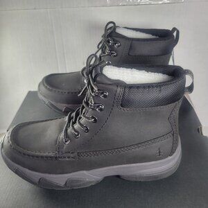 Bass Outdoor Women Black Leather Lace-Up Hiking Boots Size 8.5